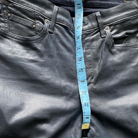 CITIZENS OF HUMANITY  High Rise Skinny Coated Jean , BLACK BLUE, 28 , EUC - Picture 9 of 11